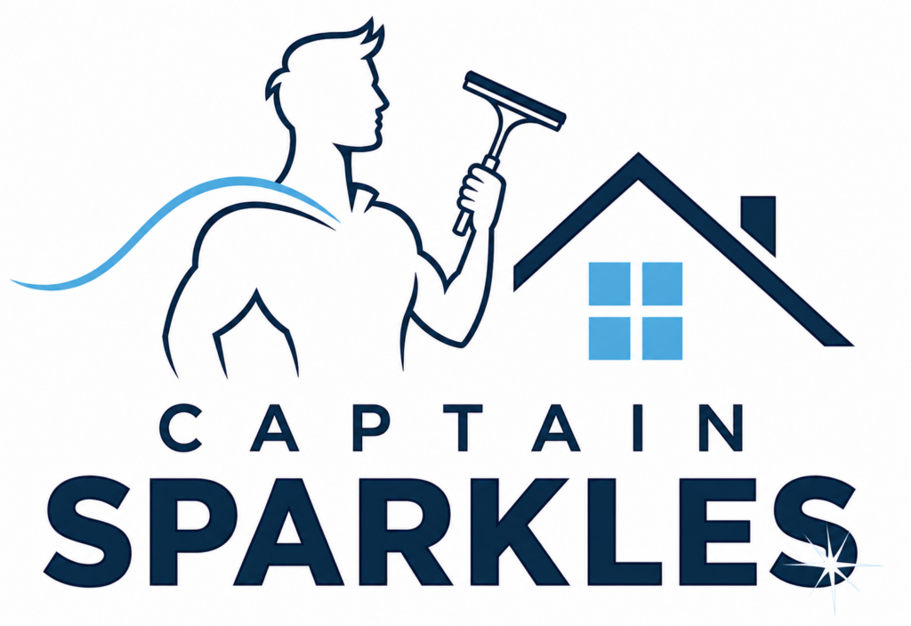 Captain Sparkles Window cleaning logo