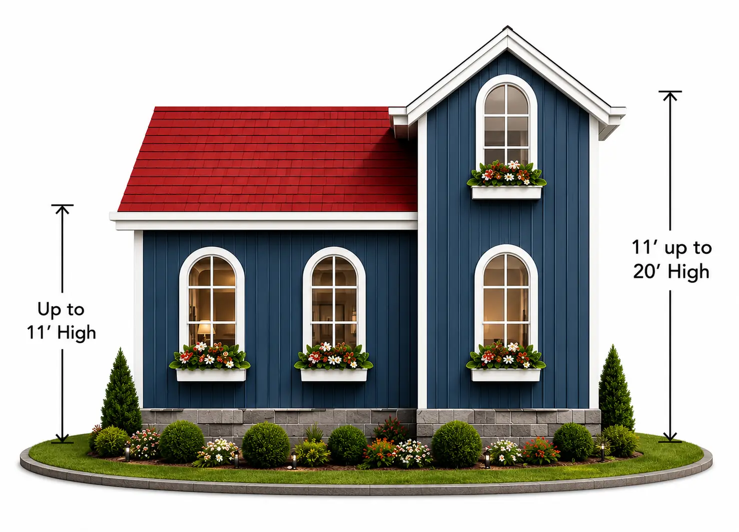Measure Gutter Height to figure cost for cleaning