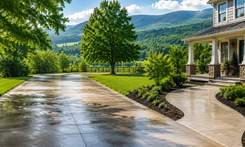 Captain Sparkles Power Washes Driveways and Sidewalks